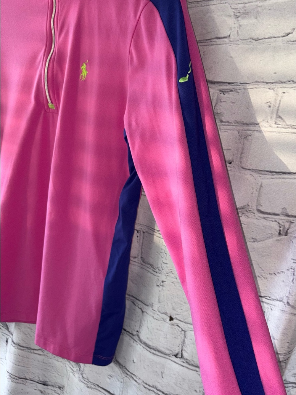 Ralph Lauren RLX Golf Power Stretch Quarter-Zip Performance Pullover Polo Pink S - Picture 5 of 15